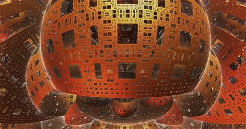 Three-dimensional spaceship Stock Illustration
