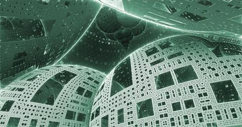 Three-dimensional spaceship Stock Illustration