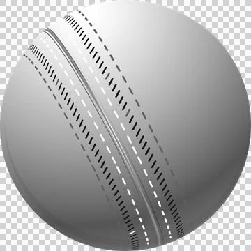 Three-dimensional sphere is floating on transparent background and showing Stock Illustration