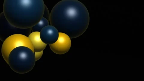 Three Dimensional Spheres Fluid Motion for Corporate Branding Vídeo Stock 337866222