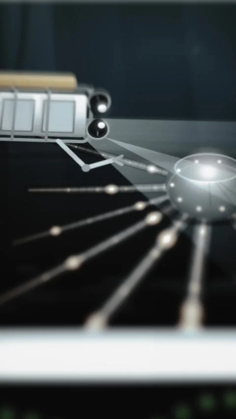 Three dimensional subsea repeater connected to multiple illuminated fiber lines Vidéo 342485243