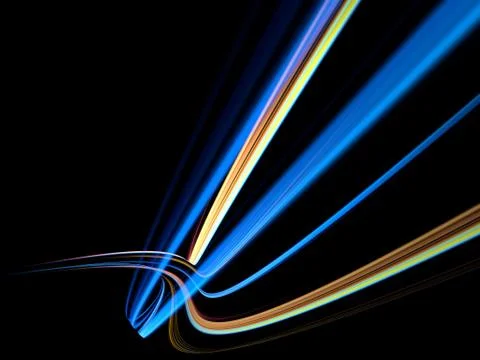 Three Dimensional Swirl Abstract Stock Illustration