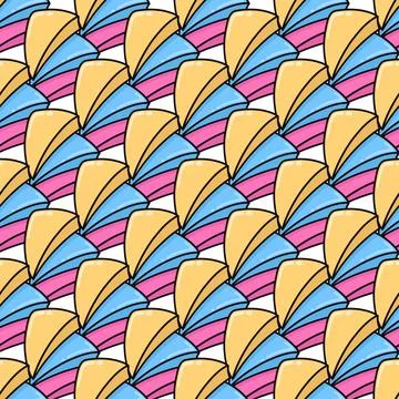 Three dimensional triangle texture pattern background print. repeat pattern b Stockillustratie