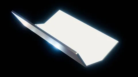 A three dimensional of triple-fold smartphone device イラスト素材