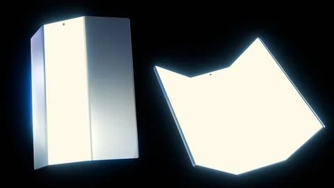 A three dimensional of triple-fold smartphone device イラスト素材