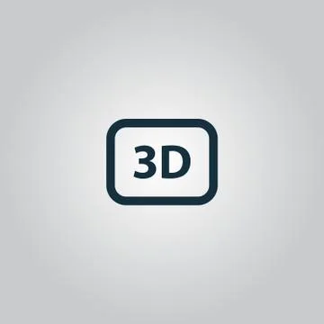 Three-dimensional vector icon Illustrazione stock