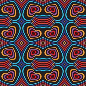 Three-dimensional volumetric seamless pattern. Stock Illustration