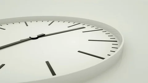 Three-dimensional watch dial with rotating hands. 3d render Stock Footage 121194769