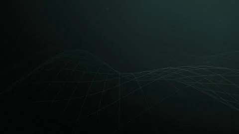 A three dimensional wireframe terrain undulating in a seamless loop Stock Footage 341486700