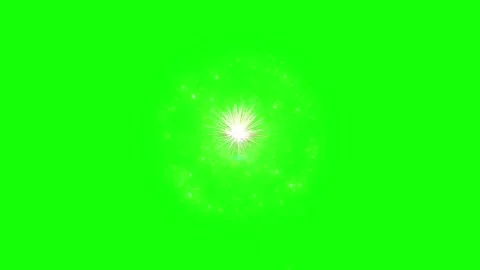 Three distinct fireworks explosions displaying bright radiant light patterns Stockbeeldmateriaal 345134743