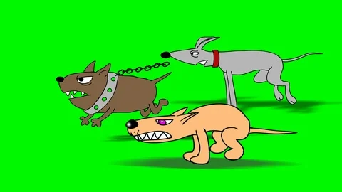 Three Dogs Running Video stock 100710913