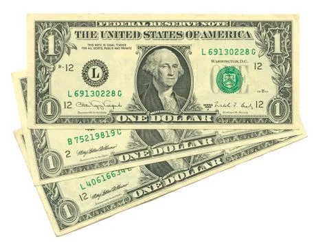 Three dollars Stock Photos