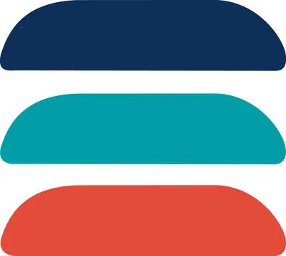 Three dome top corporate horizontal banners Stock Illustration
