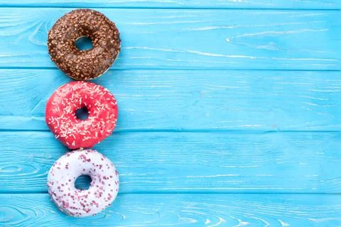 Three donut Stock Photos
