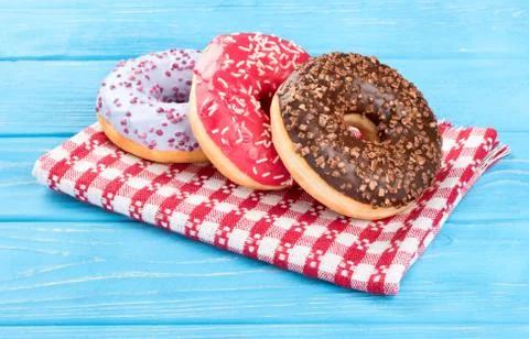 Three donut Stock Photos