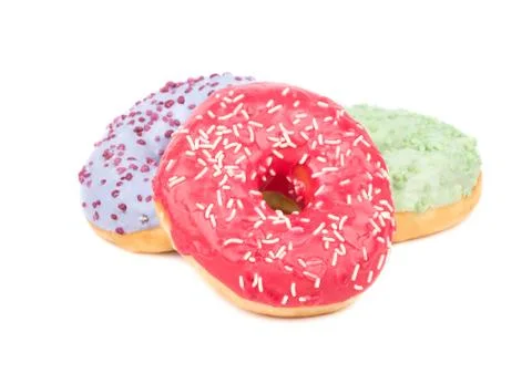 Three donut Foto stock