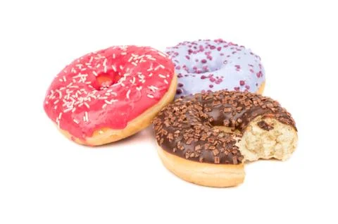 Three donut Stock Photos