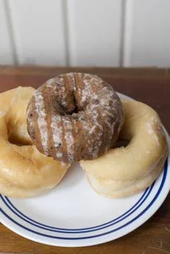 Three Donuts Stock Photos