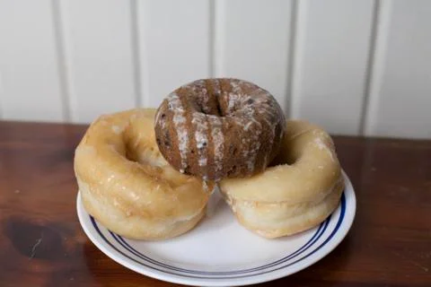 Three Donuts Stock Photos