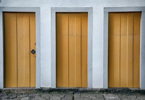 Three doors down the street Stock Photos