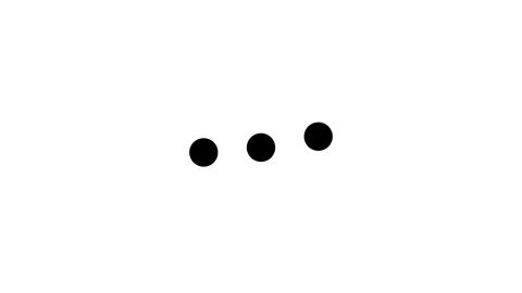 Three Dot Loading Minimal UI Animation Indicator Stock Footage 332526367