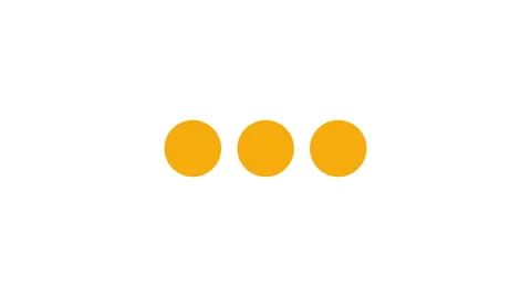 Three Dot Switching 2d Animation with Alpha Matte Stock Footage 345859008