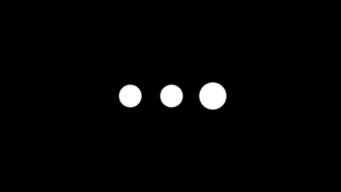 Three Dots Navigation Icon Stock Footage 332984276