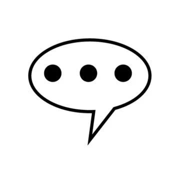 Three dots speechbox Illustrazione stock