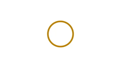 Three Dots Spinning Around Circle 2d Animation with Alpha Matte Stock Footage 345859016