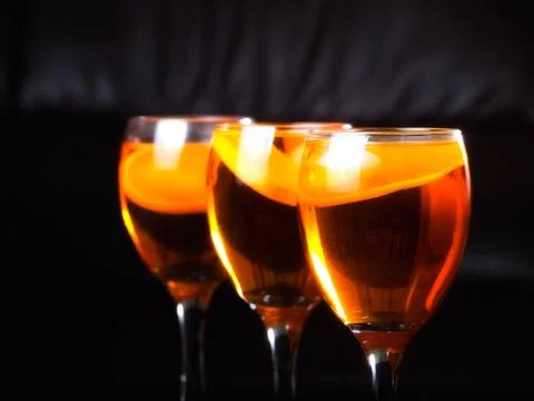 Three drinks Stock Photos