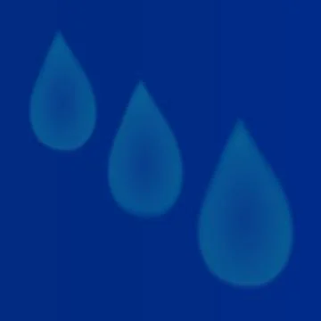 Three drops Illustrazione stock