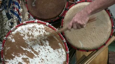 Three drums Stock Footage 98772