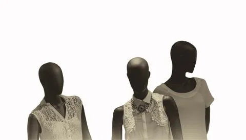 Three dummy isolated Stock Photos