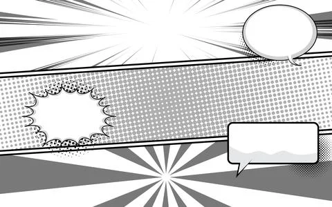 Three dynamic comic book style panels. vector illustration Stock Illustration