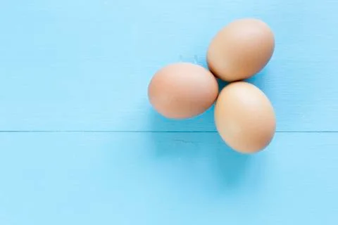 Three eggs isolated Stock Photos