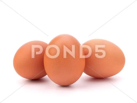 Three eggs Stock Photos
