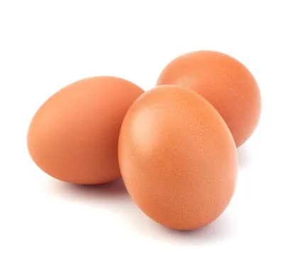 Three eggs Stock Photos