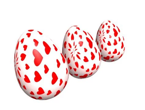 Three eggs Stock Photos