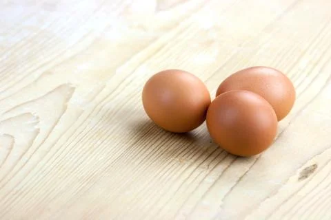 Three eggs Stock Photos