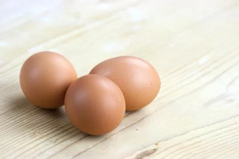 Three eggs Stock Photos