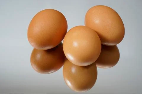 Three eggs Stock Photos
