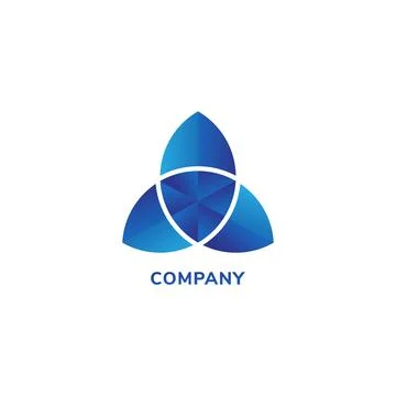 Three Element Security Logo Design Template Illustrazione stock