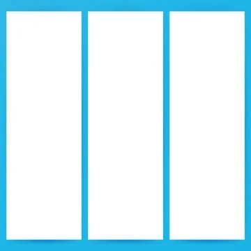 Three Empty Flyer Mockup Template Stock Illustration