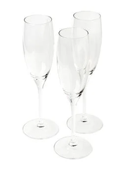 Three empty glass Stock Photos