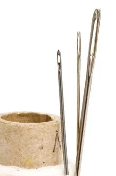 Three eye of a needle Stock Photos
