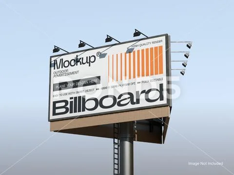Three Face Billboard Mockup Ourdoor Urban PSD 템플릿