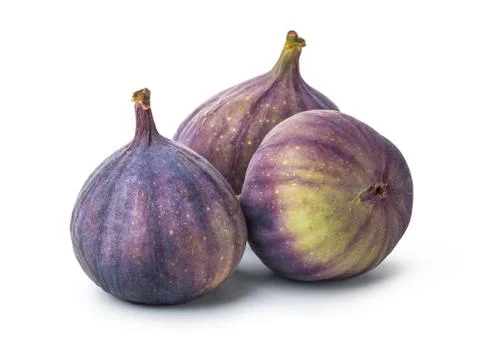 Three figs isolated Stock Photos