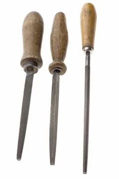 Three file on white Stock Photos