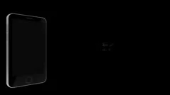 Three films going through the screen of a phone Stock After Effects
