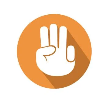 Three fingers gesture Stock-Illustration